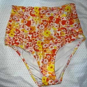 aerie size M high waisted swim bottoms